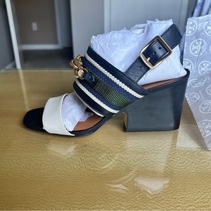Tory Burch Women's Jessa Slingback Block-Heel Sandals